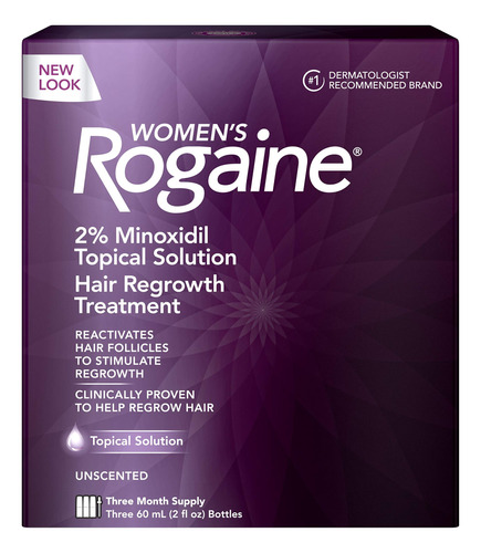 Soluci&oacute;n Rogaine Para Mujer, Suministro Para Un Mes