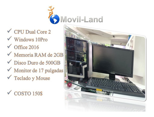 Imagen 2 de 2 de Pc Computador + Teclado + Monitor + Mouse