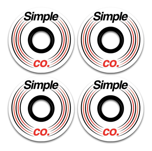 Ruedas Simple Co Rayo White 58mm 85a