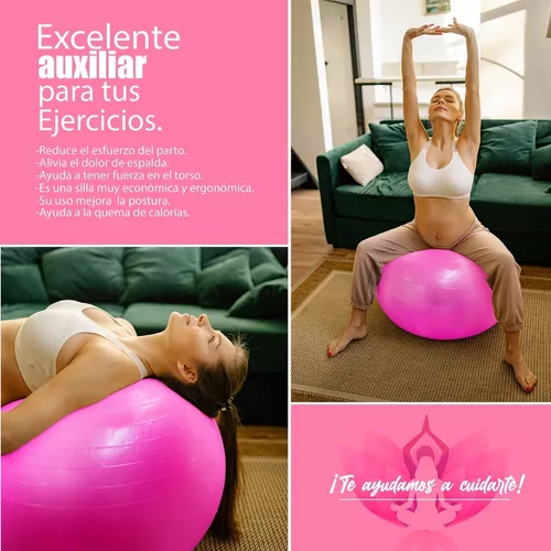 Pelota Entrenamiento Pilates Yoga Fitness Con Bomba 65 Cm