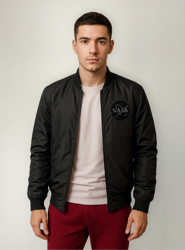 Campera Bomber Reversible Rompevientos Para Hombre A92