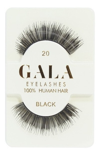 12 Pestañas Gala 100% Human Hair 25 Modelos Modelo 20