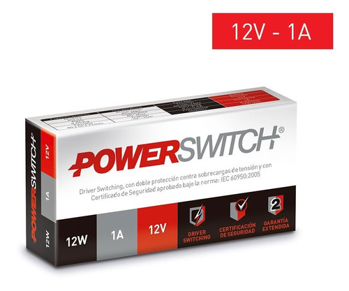 Fuente Interior 12w 1a 12v Switching Pd-12