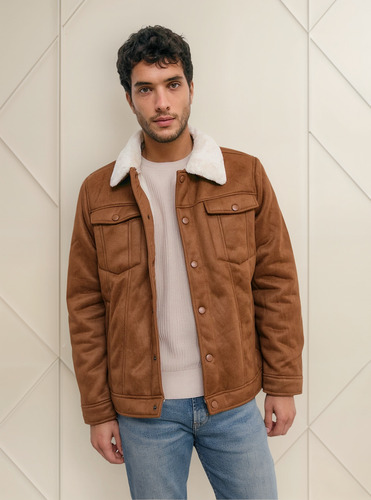 Gamulan Eco Cuero Gamuzado Con Piel Hombre Hr