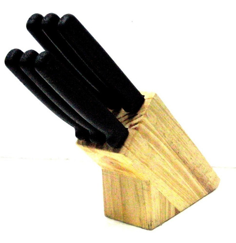 Cuchillos Para Parrilla Sierra, Con Base, 6 Piezas.