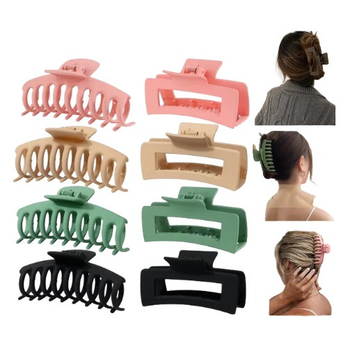 Pinzas Para El Cabello, Garra Fuerte Para Pelo Mujer 11 Pcs