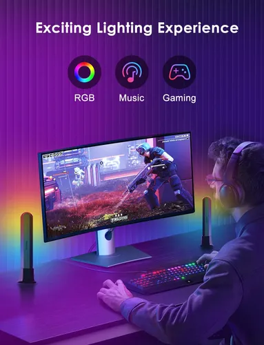 Zuukoo Light Smart Led Light Bar, Rgb Con 19 Modos Dinamicos