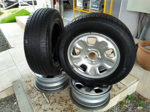 Rodas Aro 16 Para Duster E Outros, 2 Pneus Novos. R$1.800,00