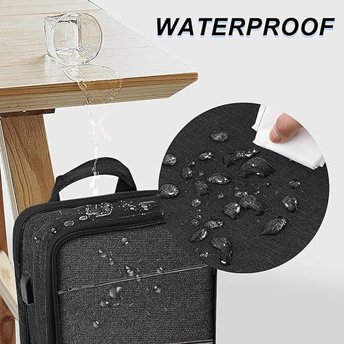 Mochila Impermeable Para Laptop Ejecutiva Delgada Expansible