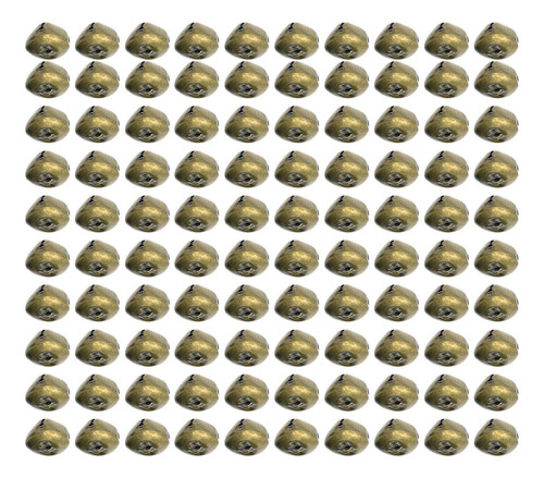 100x Campanas Artesanales De Hierro Campanas Pequeñas 13mm