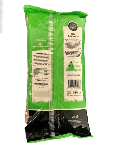 Alimento Balanceado Mix Cobayos 750gr Vitamina Nelsoni Ranch
