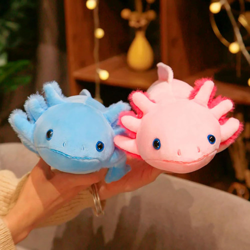 Mz Almofada De PelĂșcia Axolote Colorida Kawaii De 45 Cm