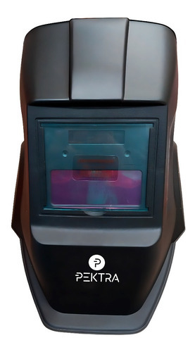Imagen 2 de 3 de Careta Fotosensible Mascara Soldar Pektra Inverter Mig Pro Color Negro Liso