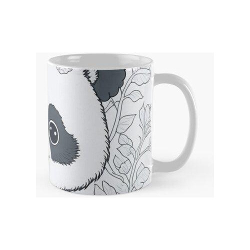 Taza Whimsical Panda - Vibrant Ink Drawing In Clean Lines Ca
