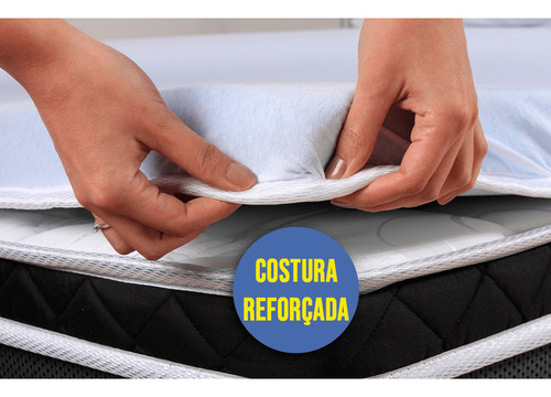 Pillow Top Topper De Espuma Viscogel Solteiro Plus 96x203 -