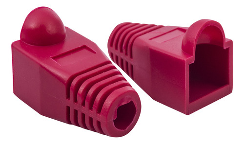 Funda, Capuchon Para Conector Rj45, 100 Uni.rojo Factu/bolet