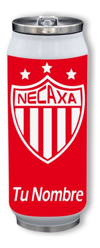 Termo Lata Futbol Soccer Necaxa Personalizable