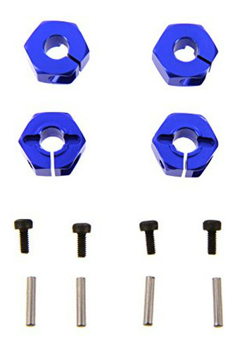 Adaptador Llanta Rc 12mm Azul - 1/10 Slash 4x4 Y Otros