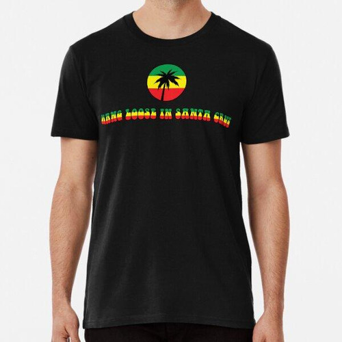 Remera Hang Loose Surf City Santa Cruz Logo Rasta Lite Algod