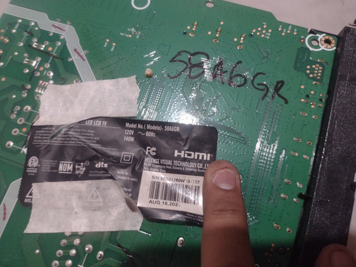 Main Hisense 58a6gr Rsag7.820.10462 (Usado)