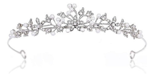 Tiara  De Cristal Con Diamantes De Imitación  Para Bodas