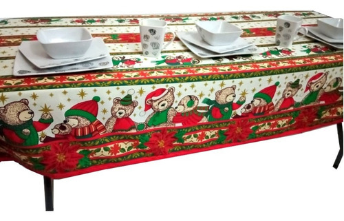 Mantel De Navidad Para Mesa Rectangular 2.50 X 1.50 