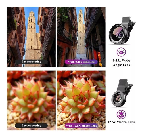 Cámara Dos En Uno Ultra Gran Angular Y Macro De 0,45 Aumento