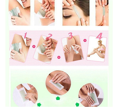 Depilação Facial E Corporal, Tiras De Cera Fria, Fita Modela