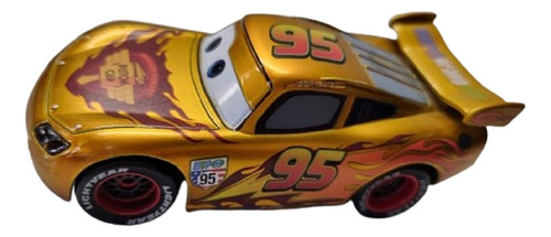 Disney Store Cars Lightning Mcqueen Chase Gold Aprox.10,3cm