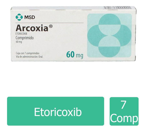 Arcoxia 60 Mg Caja Con 7 Comprimidos