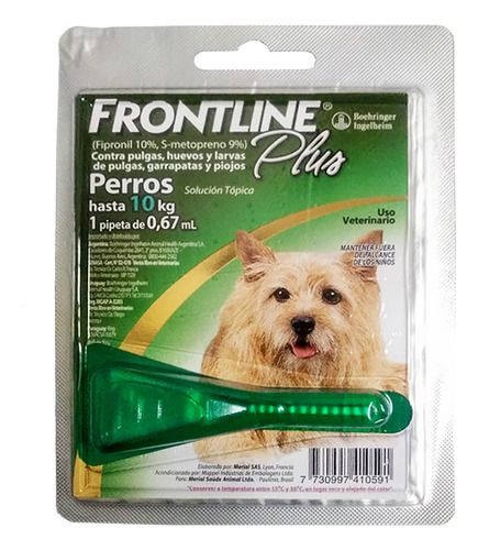 Frontline Pipeta Para Perros Hasta 10kgs De Peso