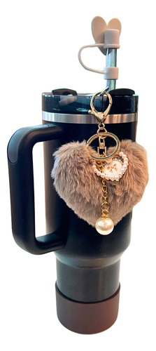 Accesorios Para Vaso Compatible Stanley Quencher Peluche Marrón Savanna