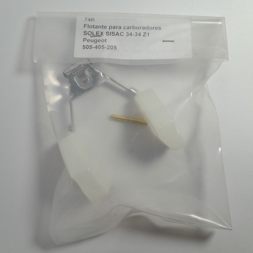 Flotante Carburador Solex 2 Bocas Sisac P-505 P-405 P-205