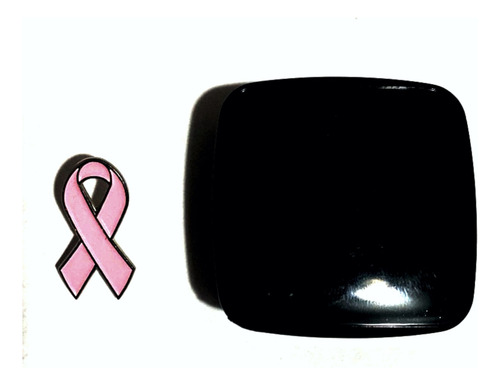 12 Pins Moño (lazo) Rosa Con Estuche Lucha Vs Cancer 12 Kits