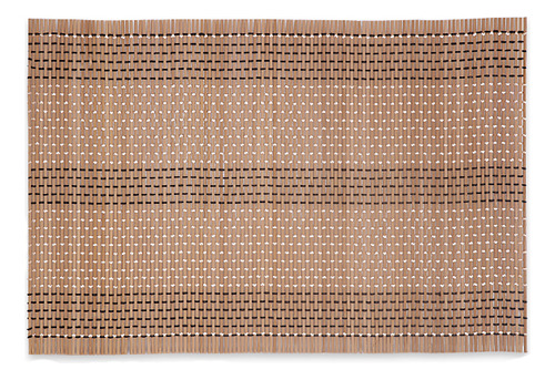 Mantel Individual Fabricado En Bambu 45x35 Cm Color Beige