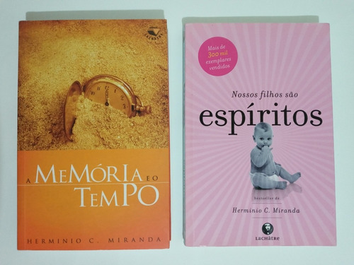 Livros A Memória E O Tempo & Nossos Filhos São Espíritos (Usado)