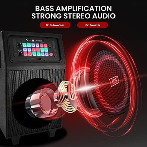 Sistema De Altavoces Pa Portátil De Karaoke Altavoz Bt Rec