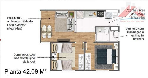 Imagem 18 de 26 de Apartamento Com 2 Dorms, Parque Universitário De Viracopos, Campinas - R$ 171 Mil, Cod: 2 - V2