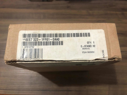 6es7322-1ff01-0aa0 Módulo De Saída Siemens - Novo