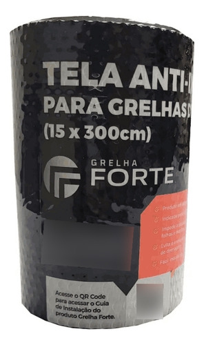 Tela Anti Insetos Alumínio 15x300 Para Ralo Grelha Linear