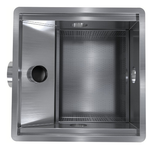 Caixa De Gordura Industrial Inox Cozinha Com Cesto 35x35cm