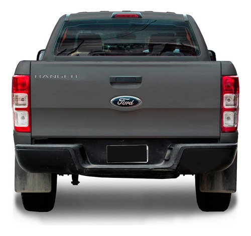 Calco Ford Ranger Portón Modelo Chico De La Versión Xls Gris Plata Borde Negro