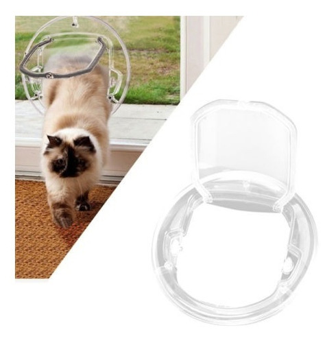 Imagen 2 de 5 de 4 Panel De Seguro Cerradura Redonda Puerta Para Mascotas Gat