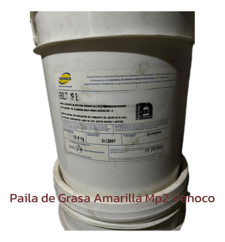 Paila De Grasa Amarilla Mp2 Venoco