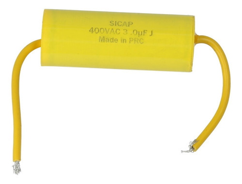 Capacitor Caramelo Monofasico 3uf/400v Arranque Ventilador