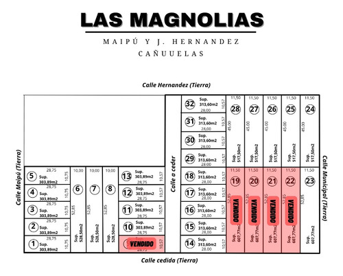 Lotes Baldios De 303 En Las Magnolias, Cañuelas
