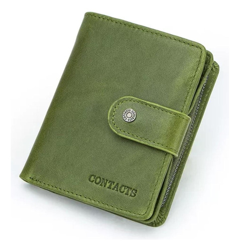 Cartera Para Hombre  Piel Genuina 12 Ranuras Para Tarjetas