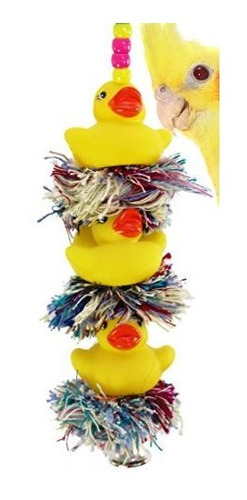 Bonka Bird Toys 1124 Triple Ducky Plucker Bird Toy Jaula De