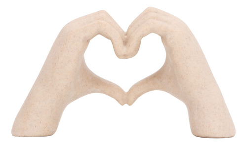 Figura De Love Sign Art Con Forma De Corazón Y Manos, Escult