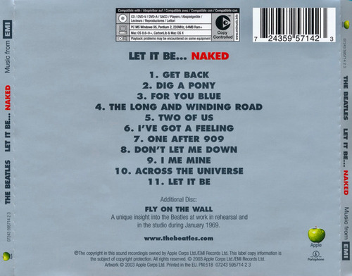 Cd Let It Be... Naked (the Beatles) Estándar